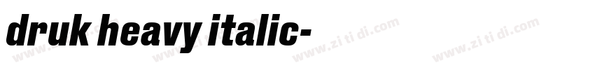 druk heavy italic字体转换 druk heavy italic字体转换